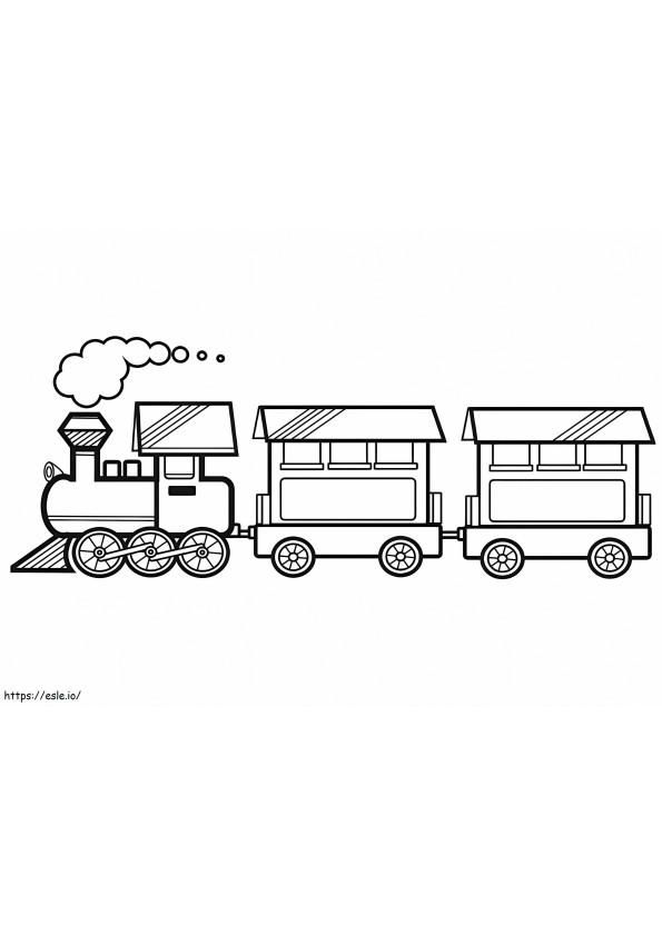 Coloriage Train à vapeur à imprimer dessin