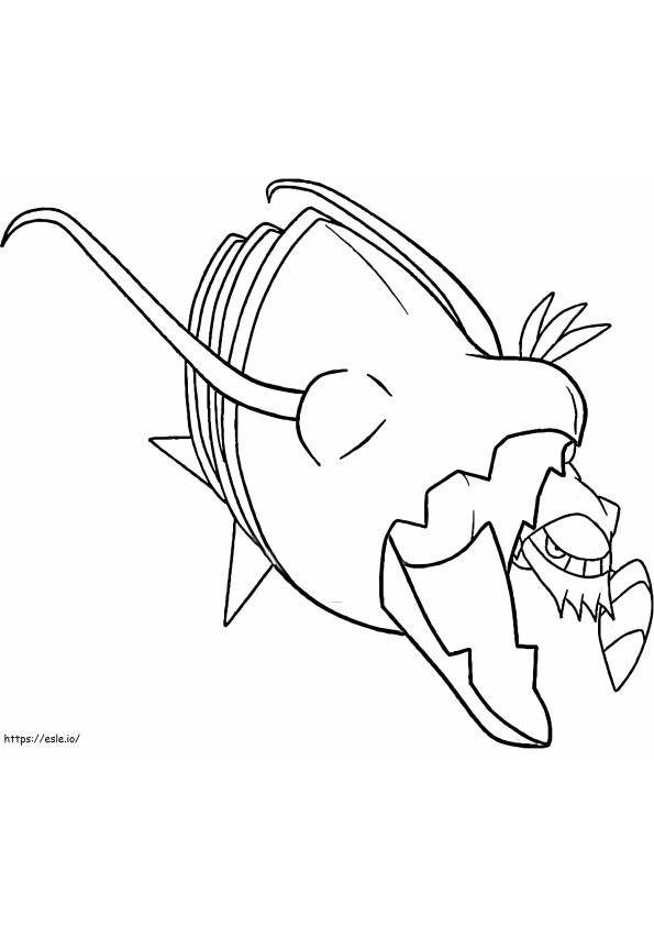 Printable Clawitzer Pokemon coloring page