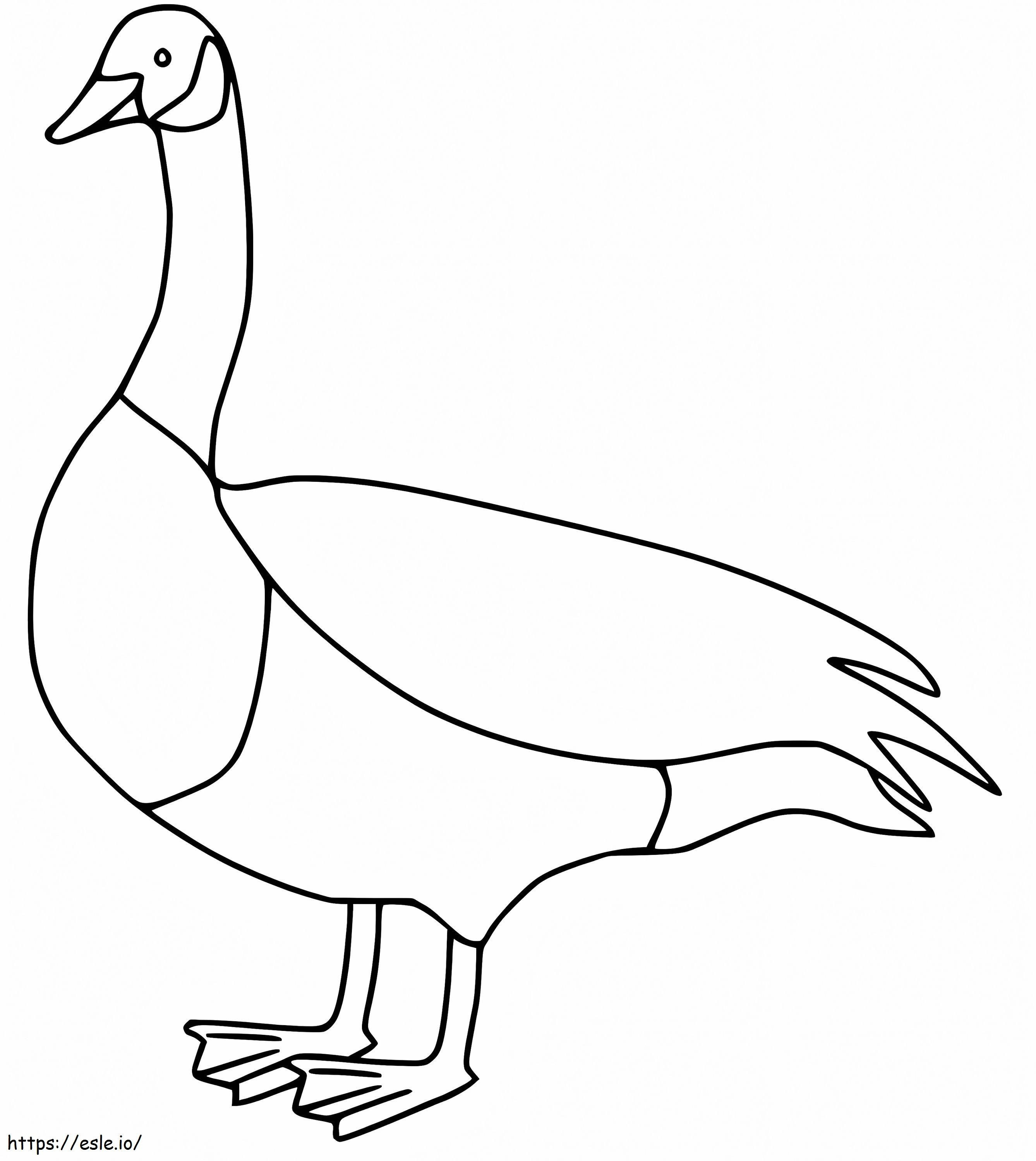 Goose 13 coloring page