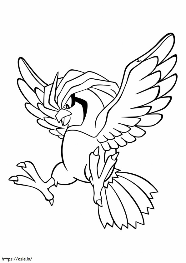 Pidgeotto En Pokemon Scaled coloring page