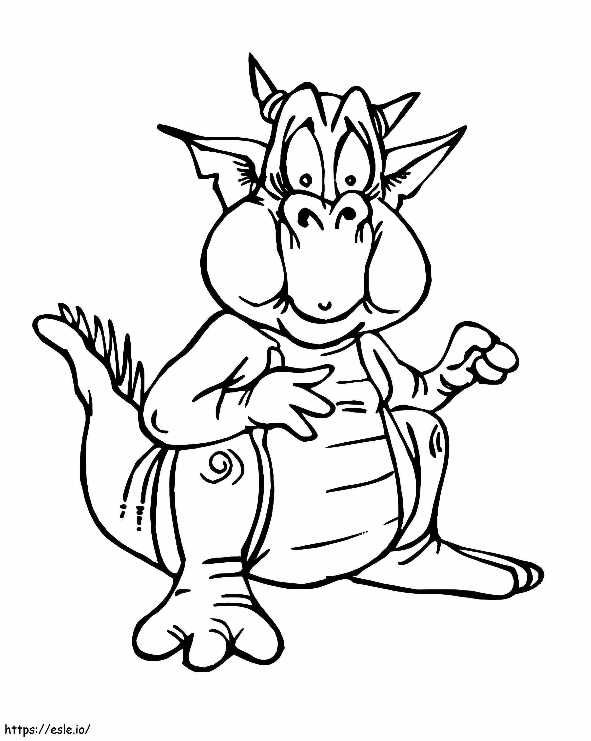 Ugly Dragon coloring page