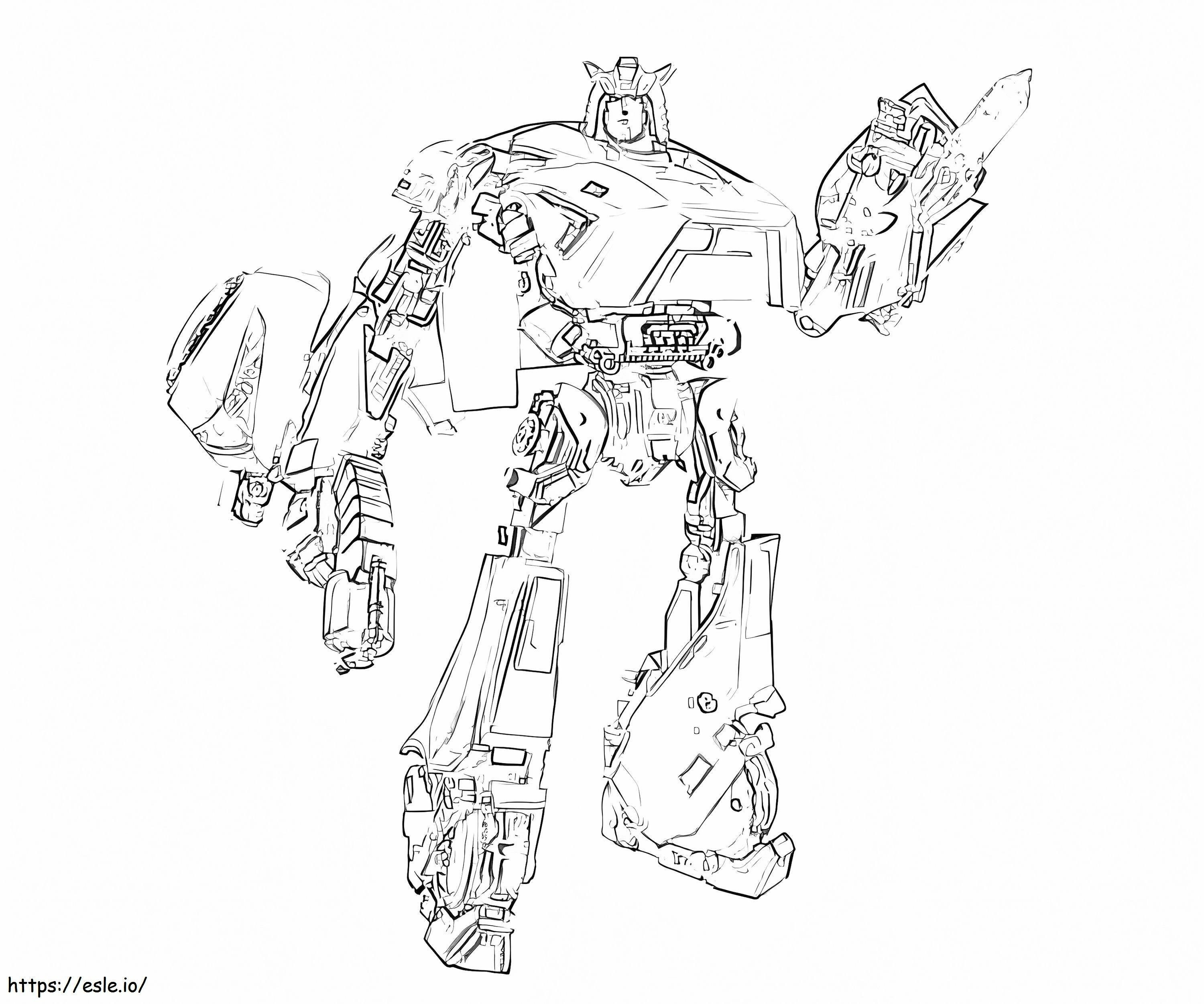 Transformers robotti 1 värityskuva