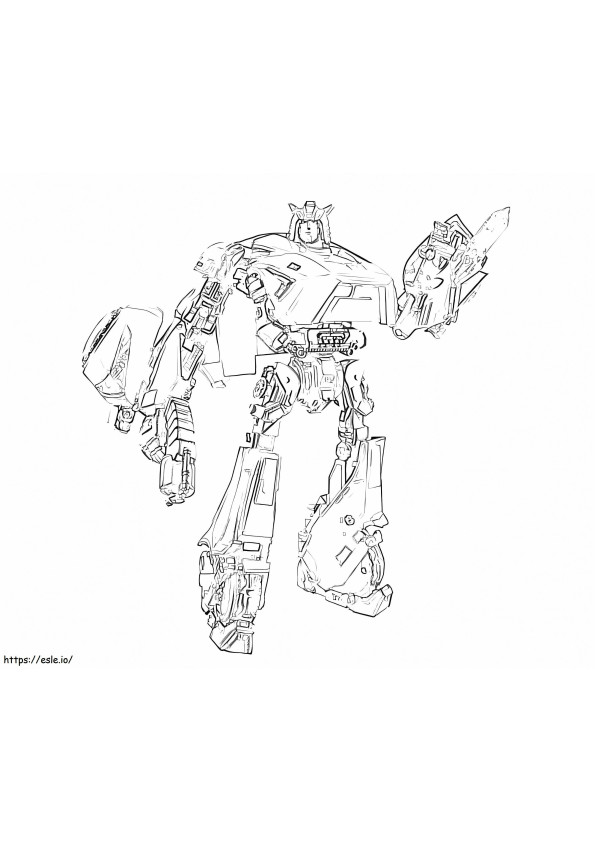 Transformers robotti 1 värityskuva