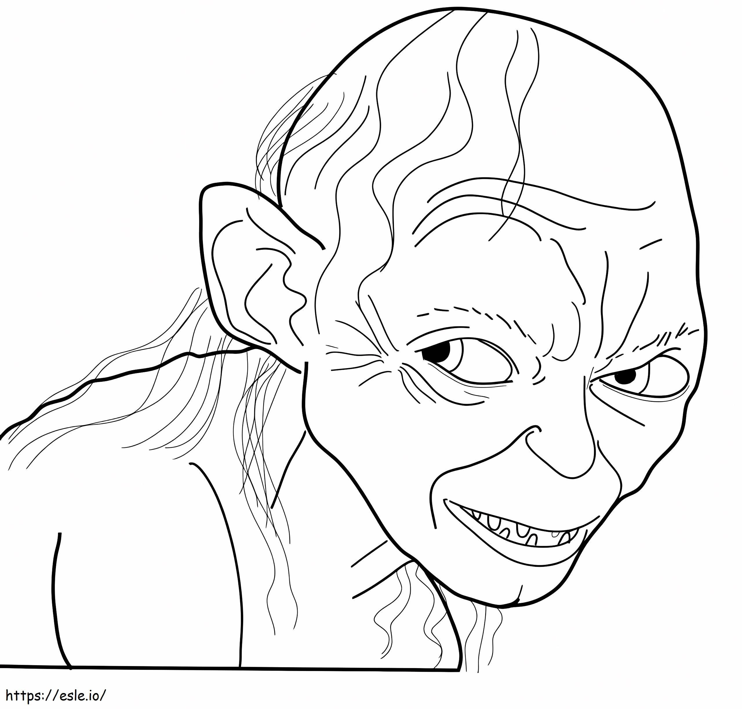 Gollum From The Lord Of The Rings coloring page