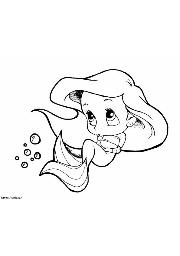 1528422890 Barbie Free Baby Princess A4 coloring page