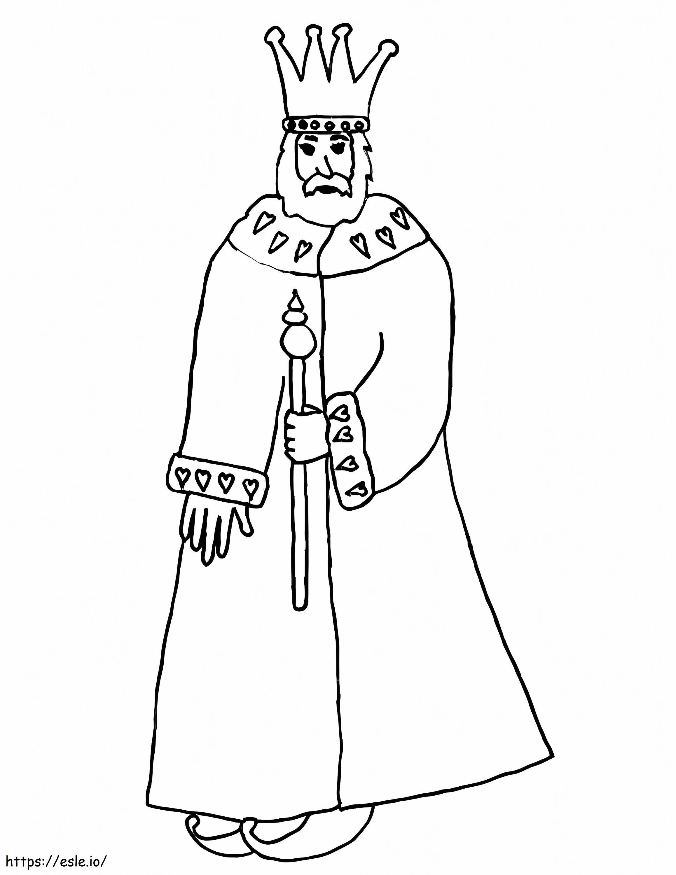 Basic King coloring page