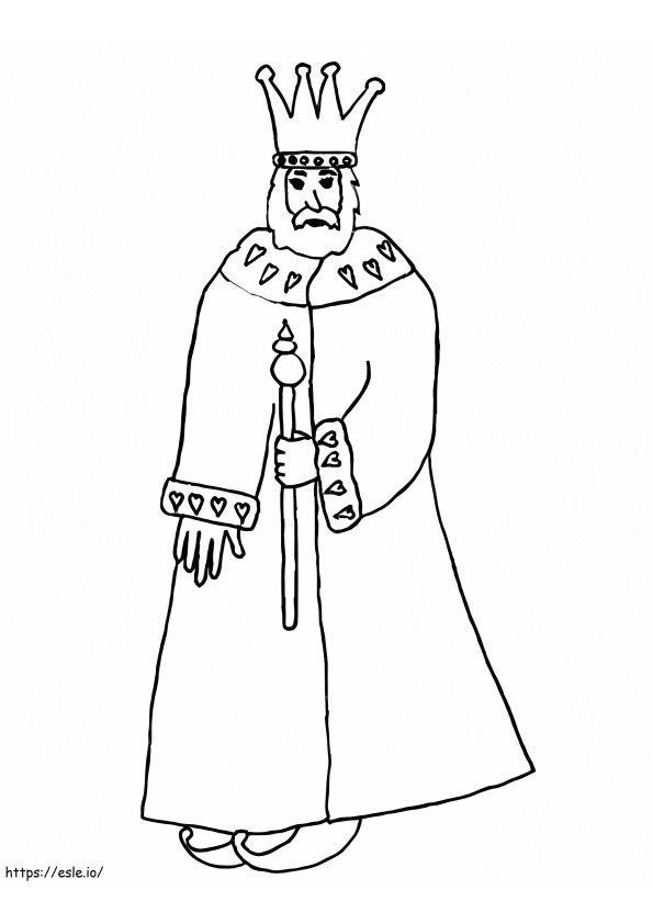Basic King coloring page