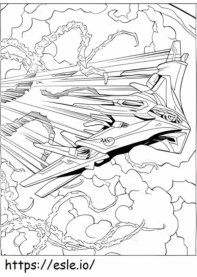Guardians Of The Galaxy Spaceship coloring page
