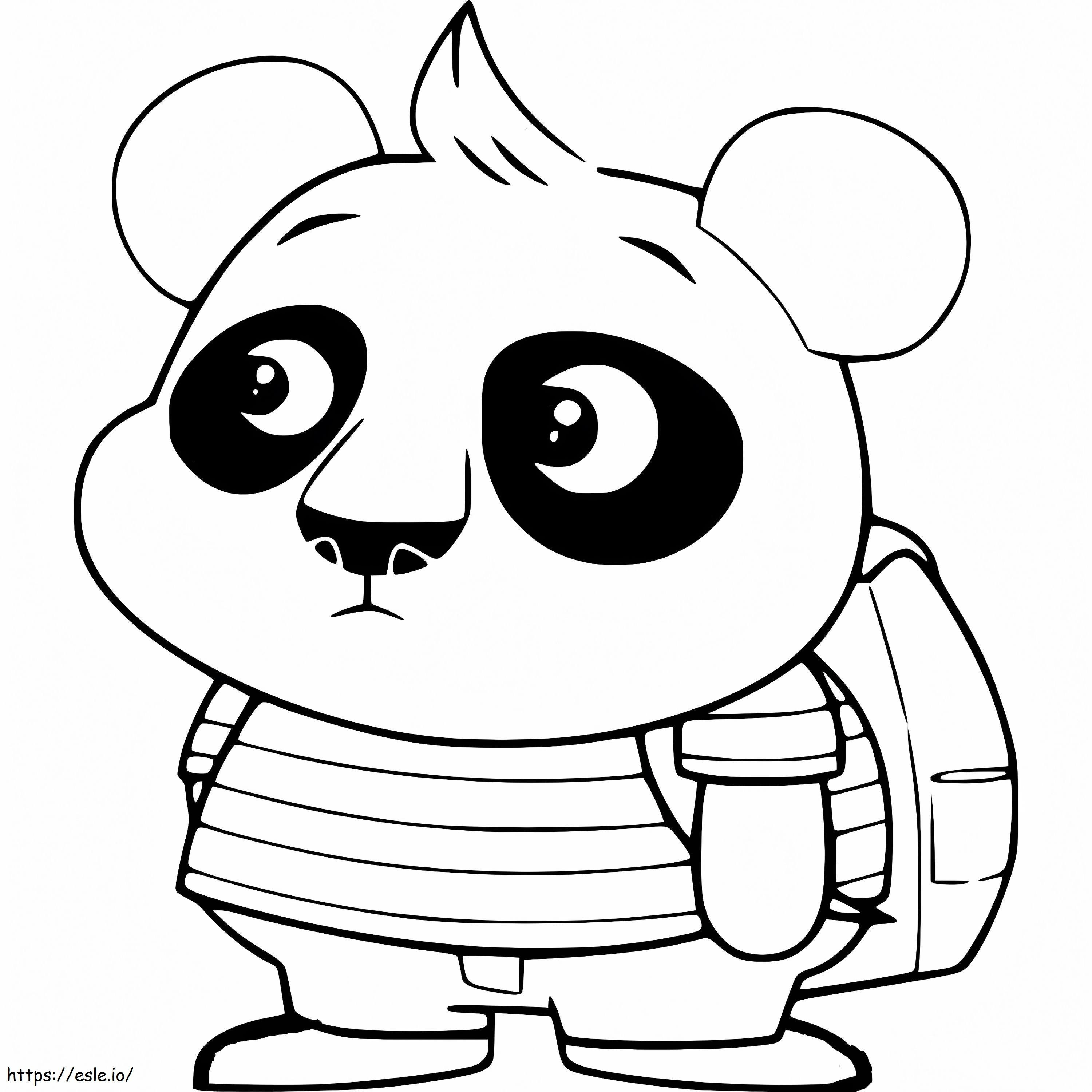 Nico Panda da colorare