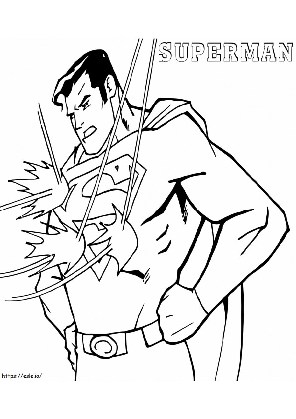 Superman antiglonț de colorat