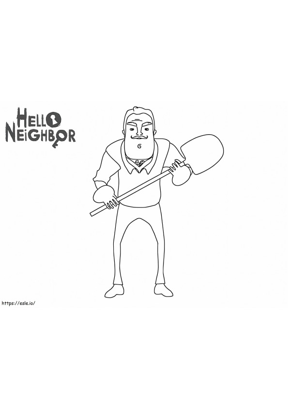 Hello Neighbor 2 coloring page