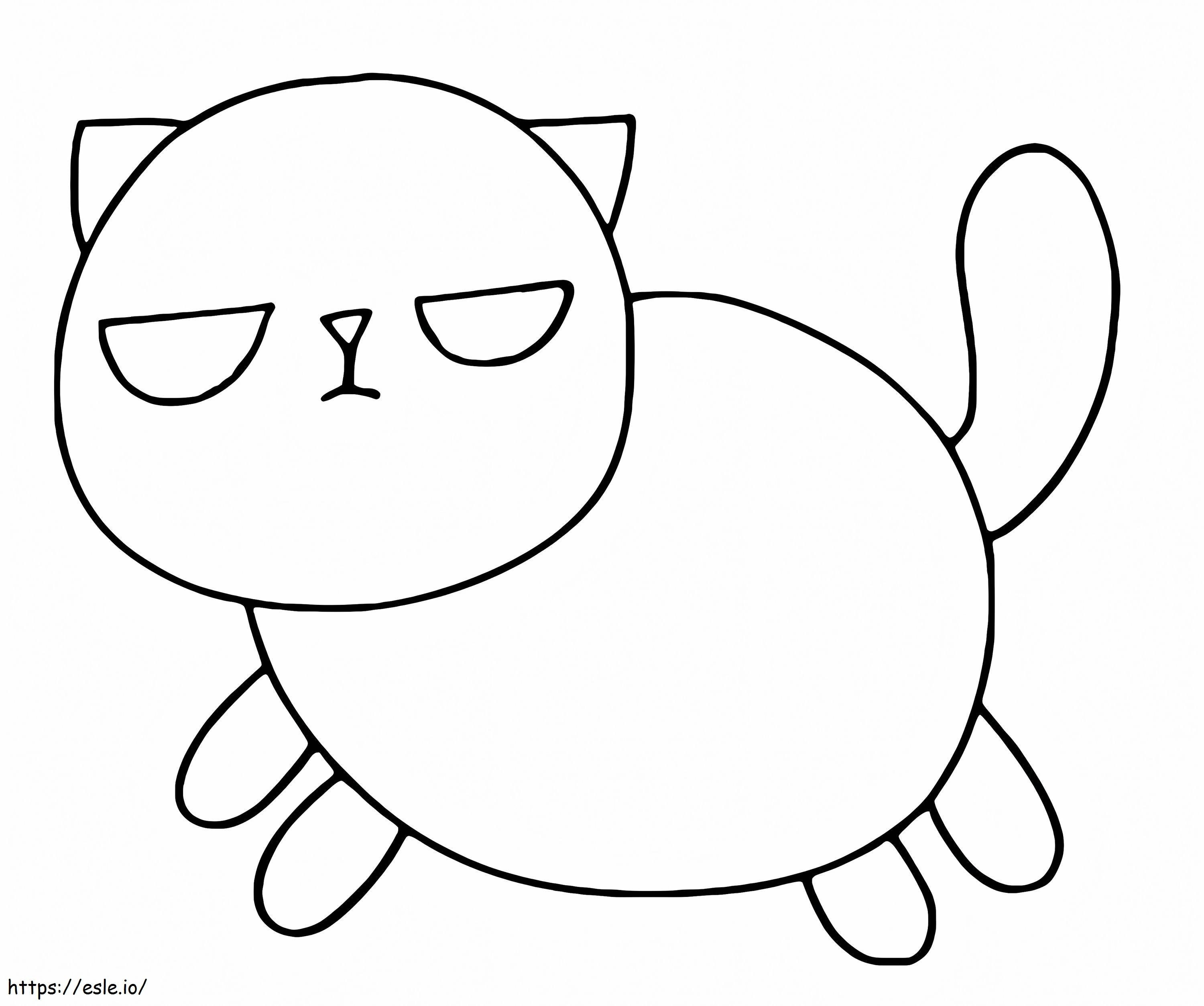 Coloriage Tapis pour chat de Badanamu à imprimer dessin