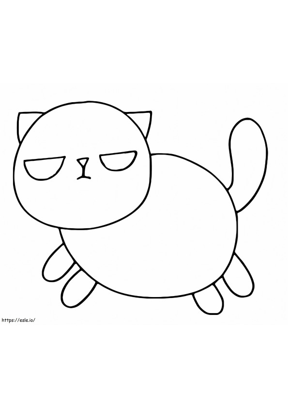 Cat Mat From Badanamu coloring page