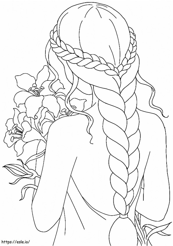 Beautiful Hairstyle coloring page