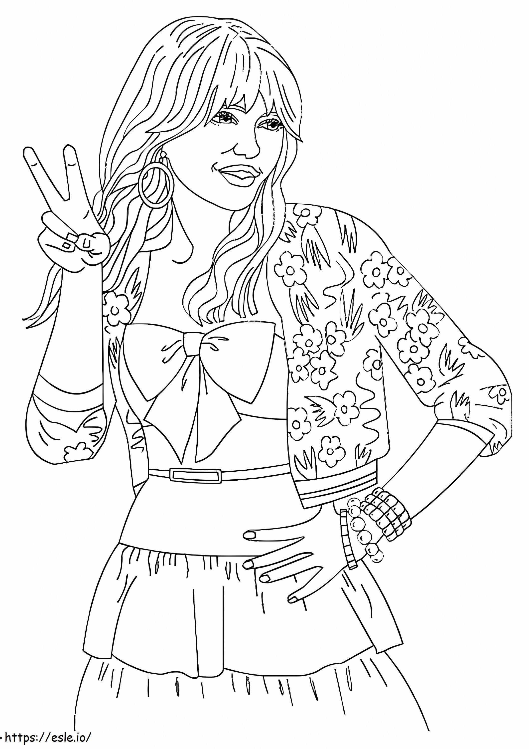Hannah Montana Printable coloring page