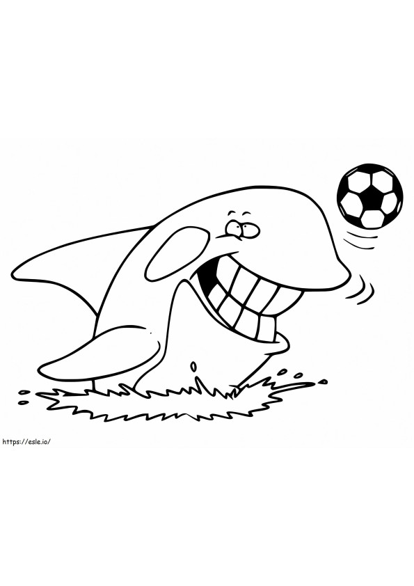 Funny Killer Whale coloring page