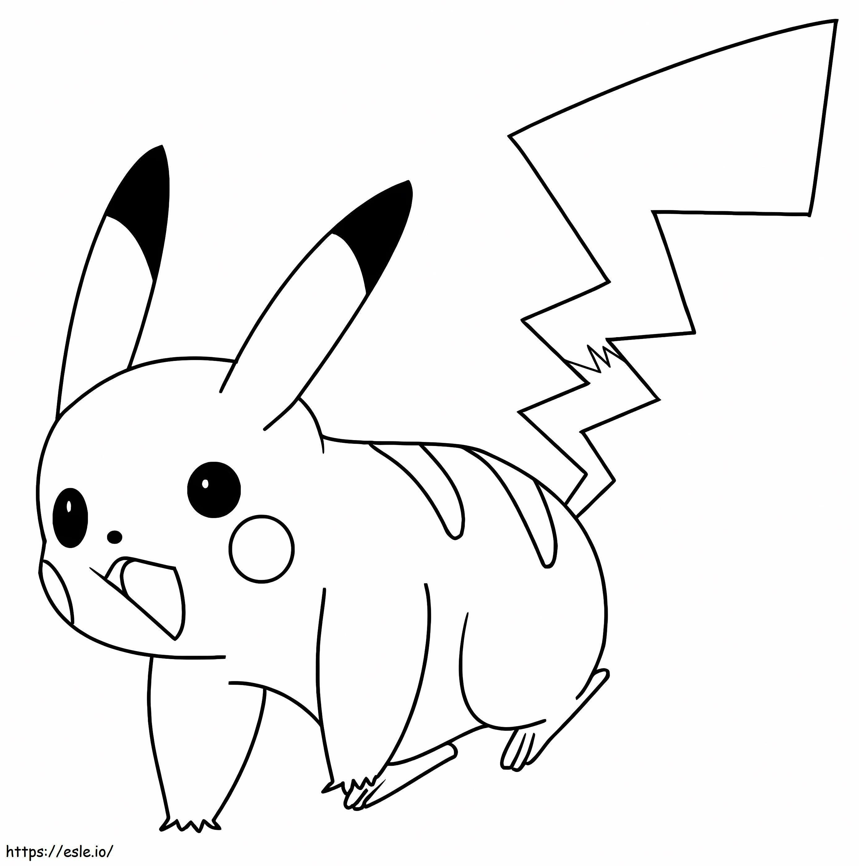 Überraschtes Pikachu ausmalbilder