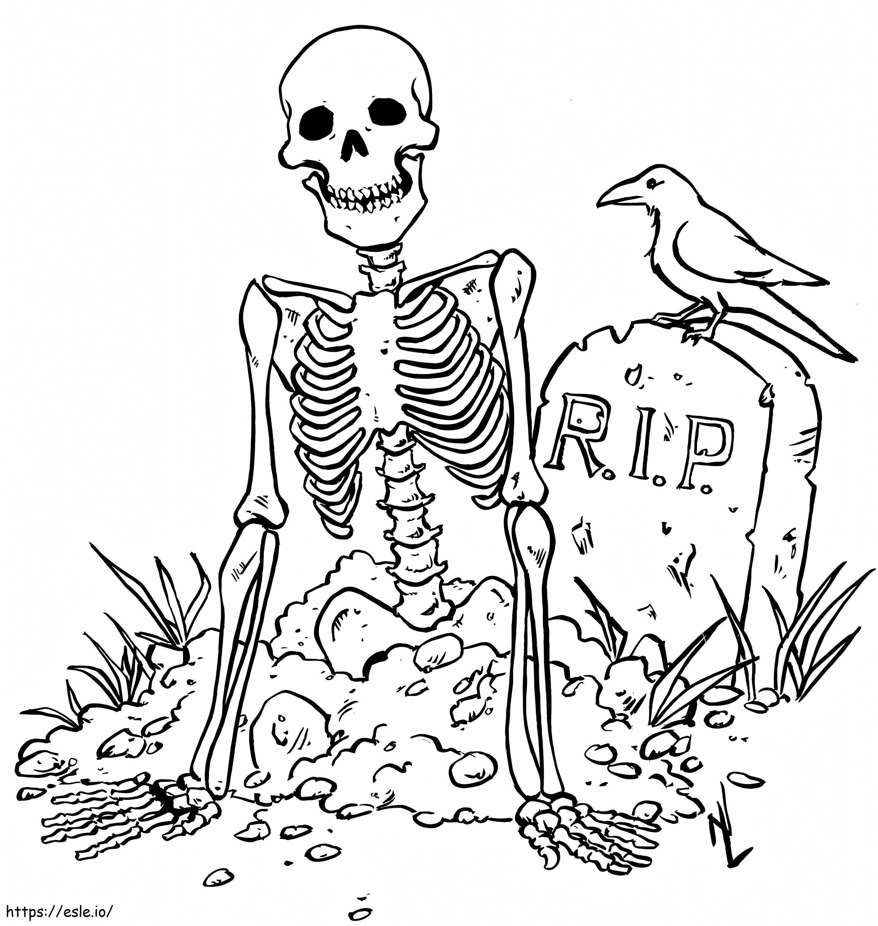 Tombstone 11 coloring page