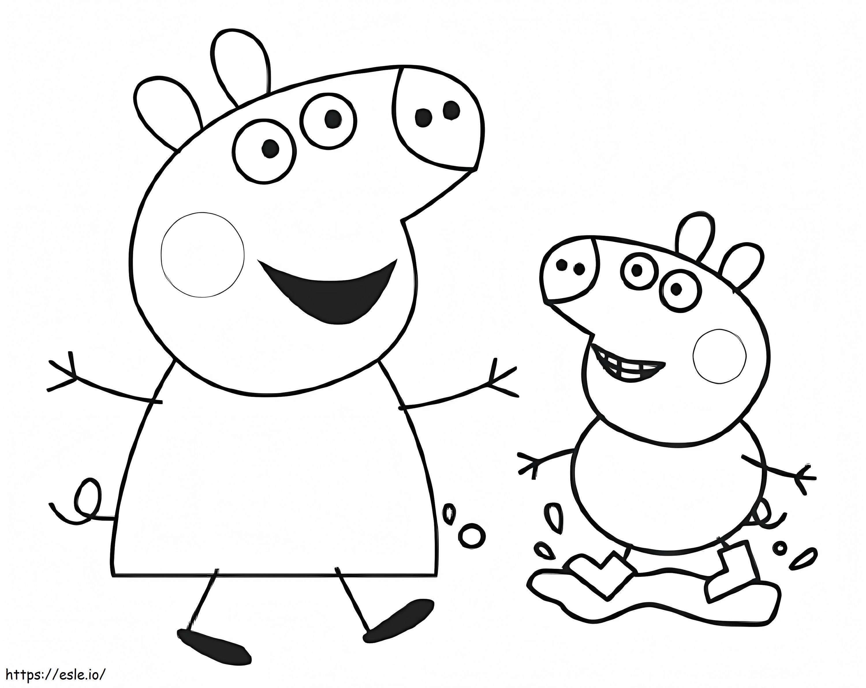Peppa Pig 6 1 coloring page