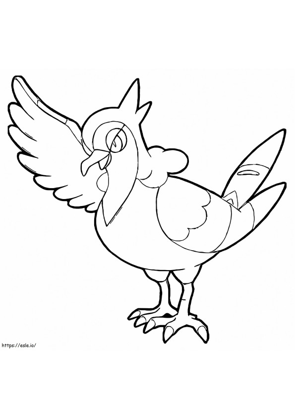 Tranquill Pokemon 1 coloring page