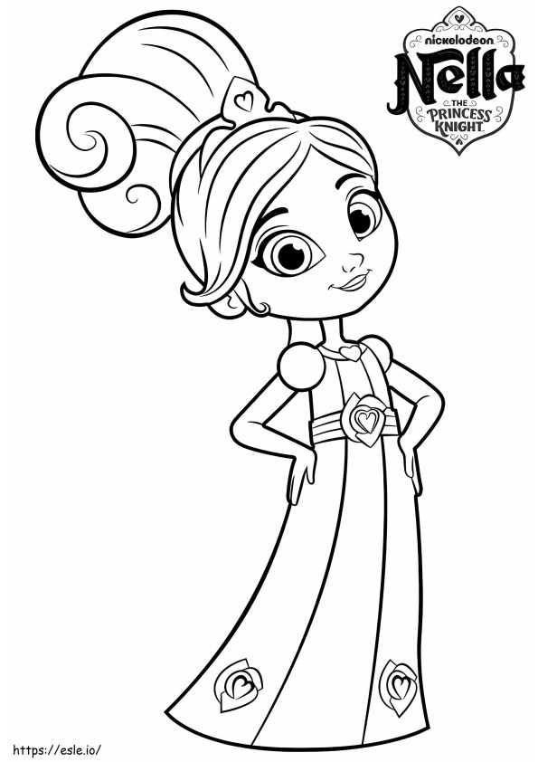 In The Princess coloring page