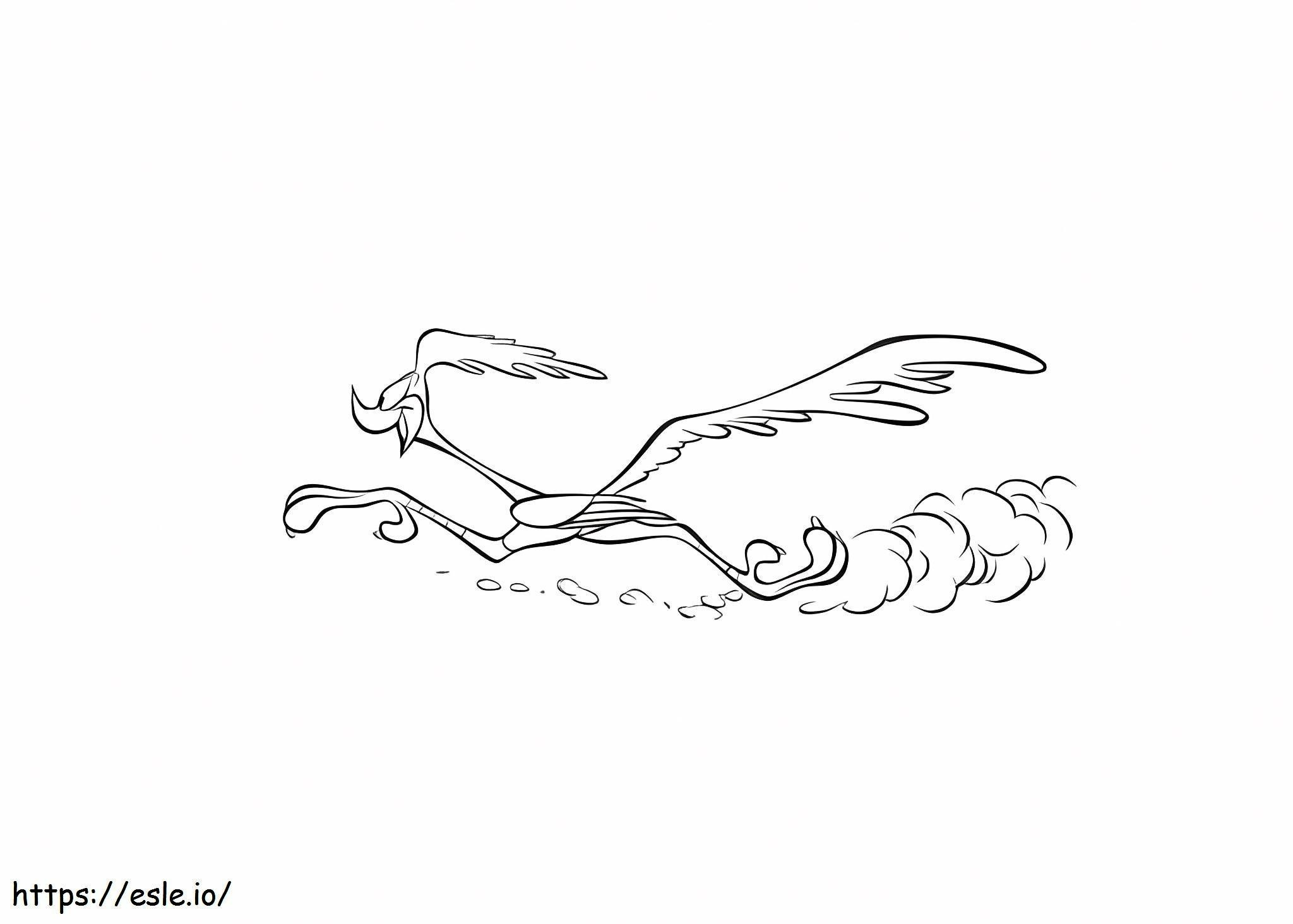 Road Runner Running coloring page