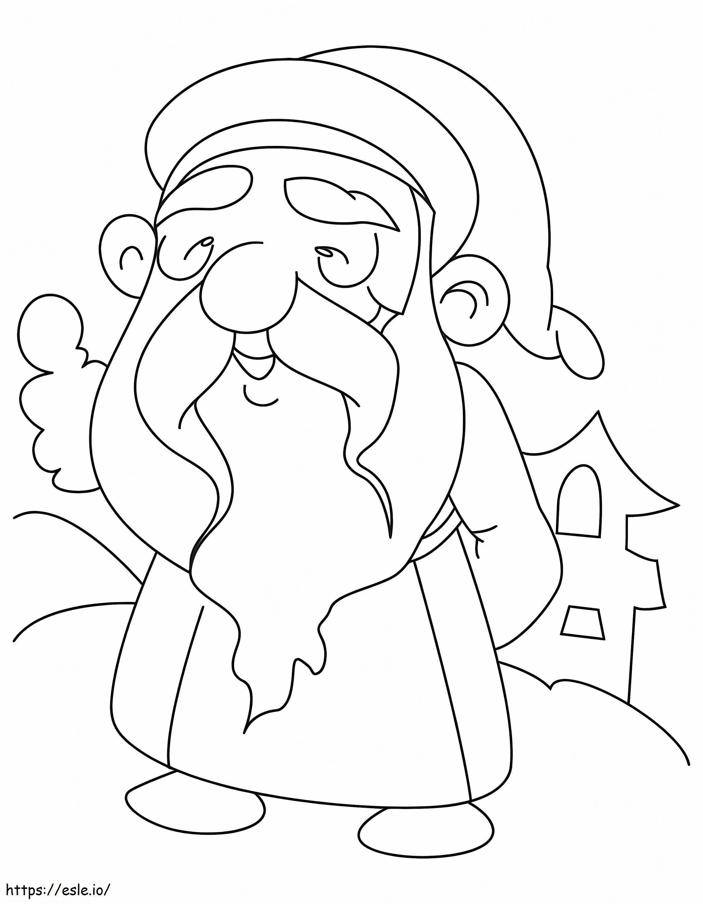Old Dwarf 1 coloring page
