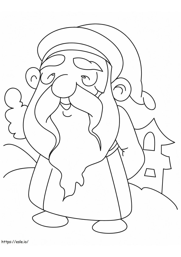 Old Dwarf 1 coloring page