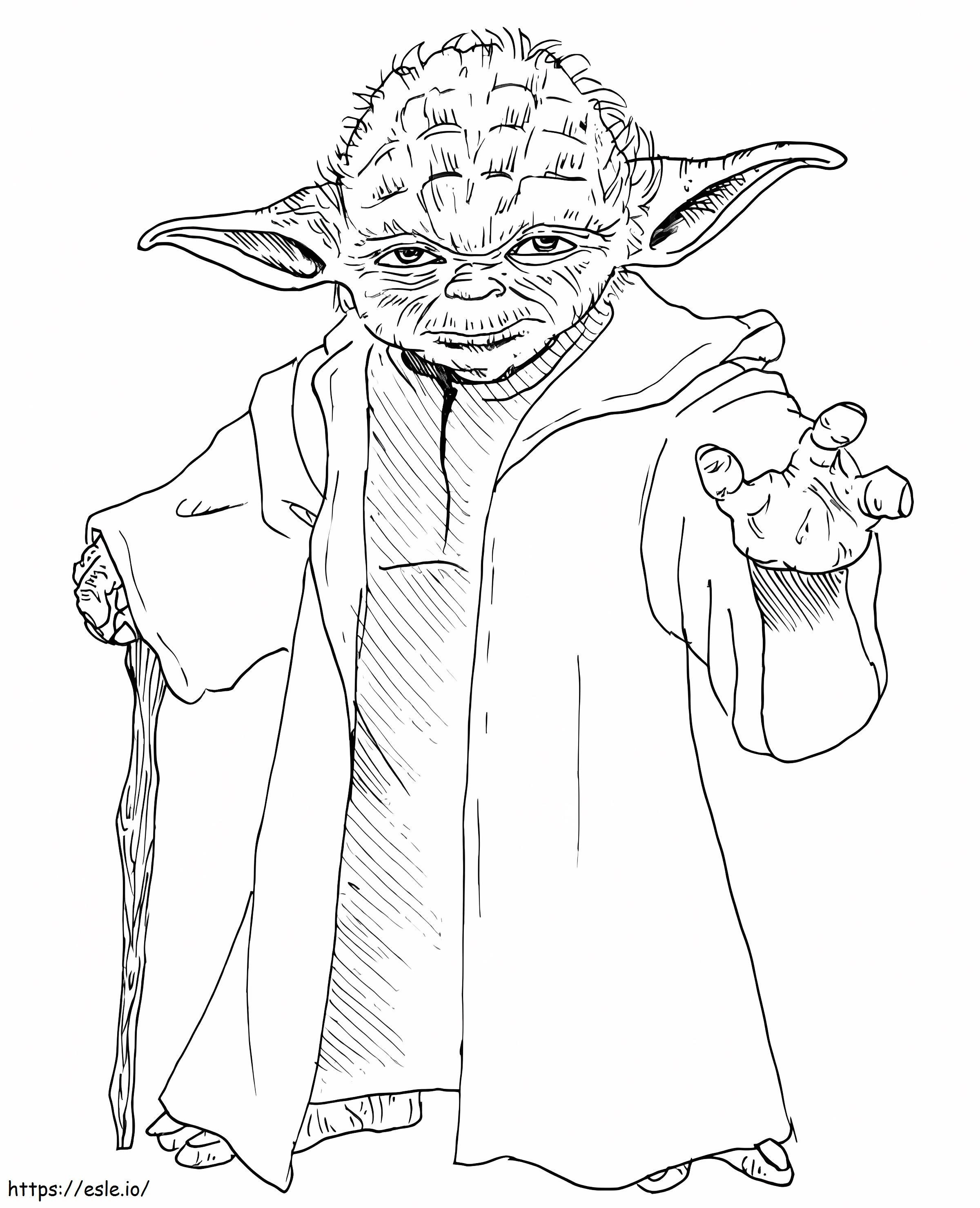 Yoda kolorowanka