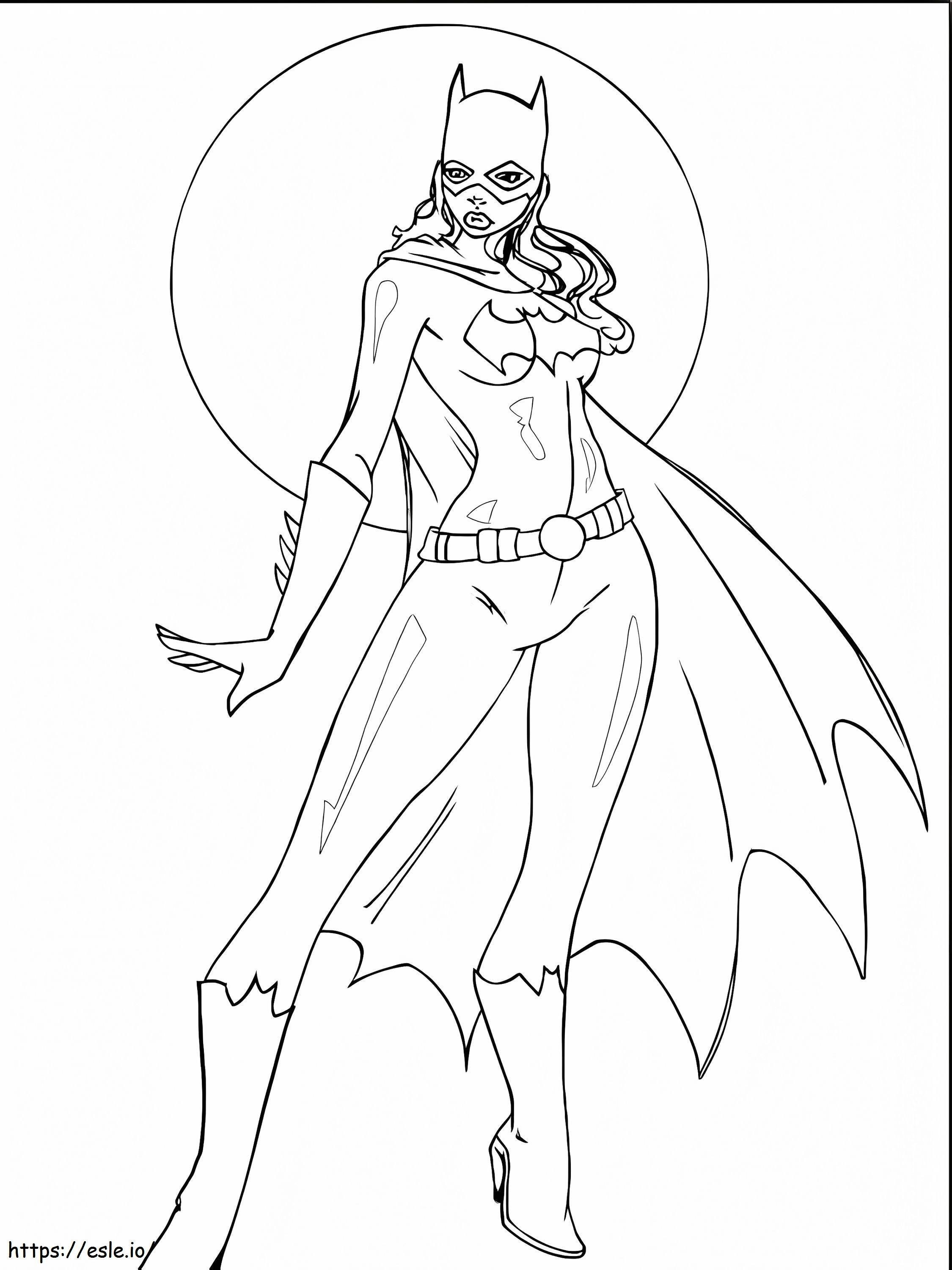Nettes Batgirl Ausmalbild Zum Ausdrucken