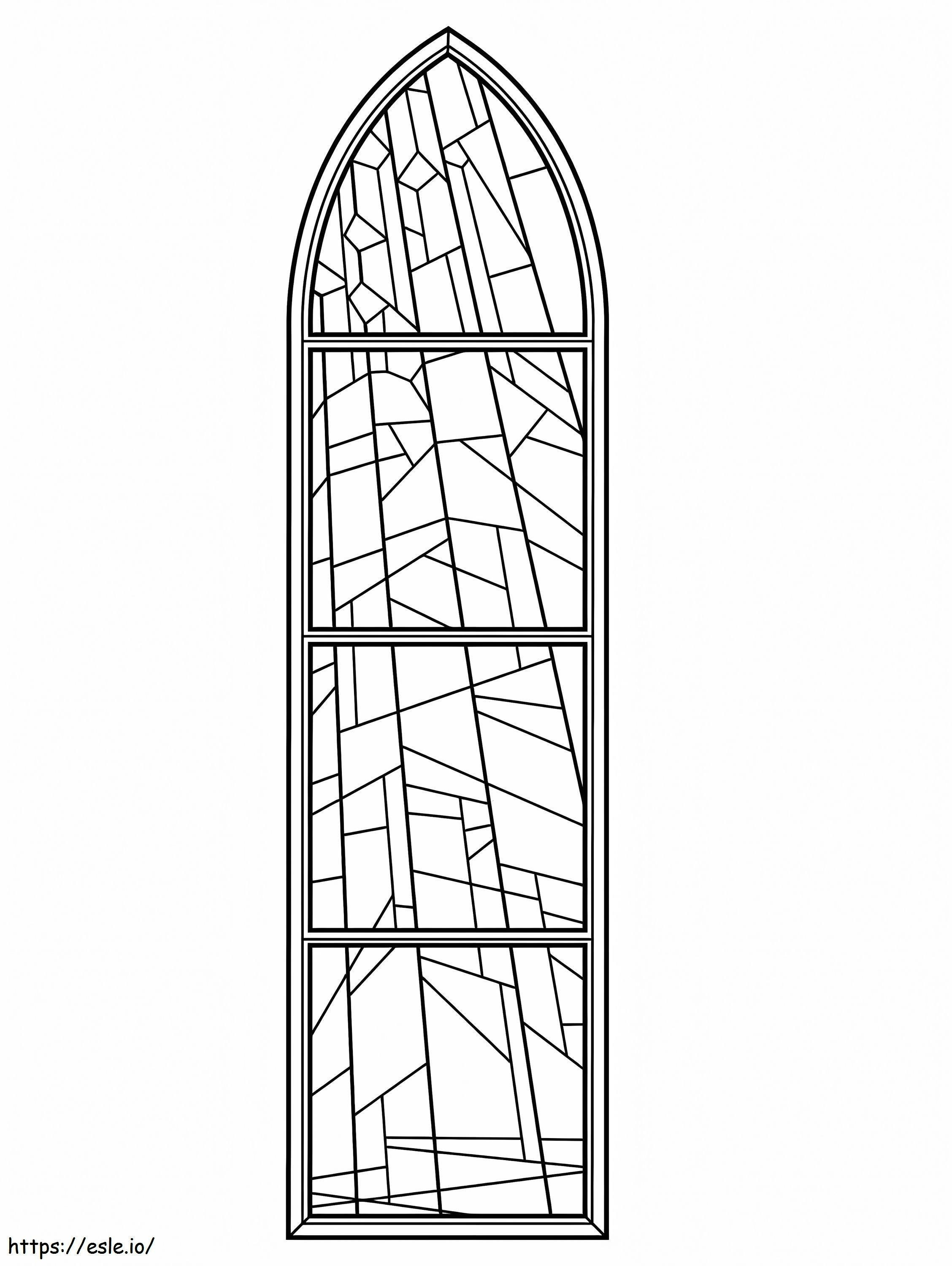 Stained Glass Window 1 coloring page