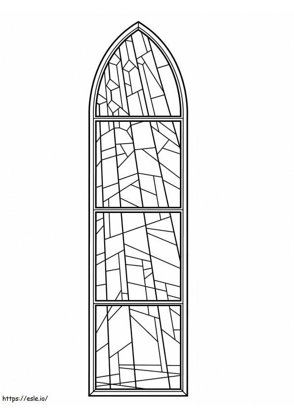 Stained Glass Window 1 coloring page
