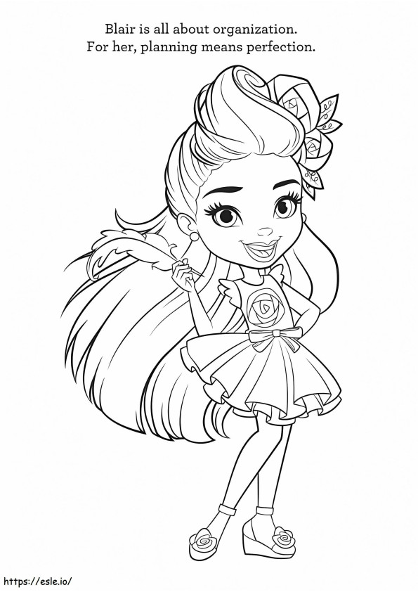 Blair From Sunny Day coloring page