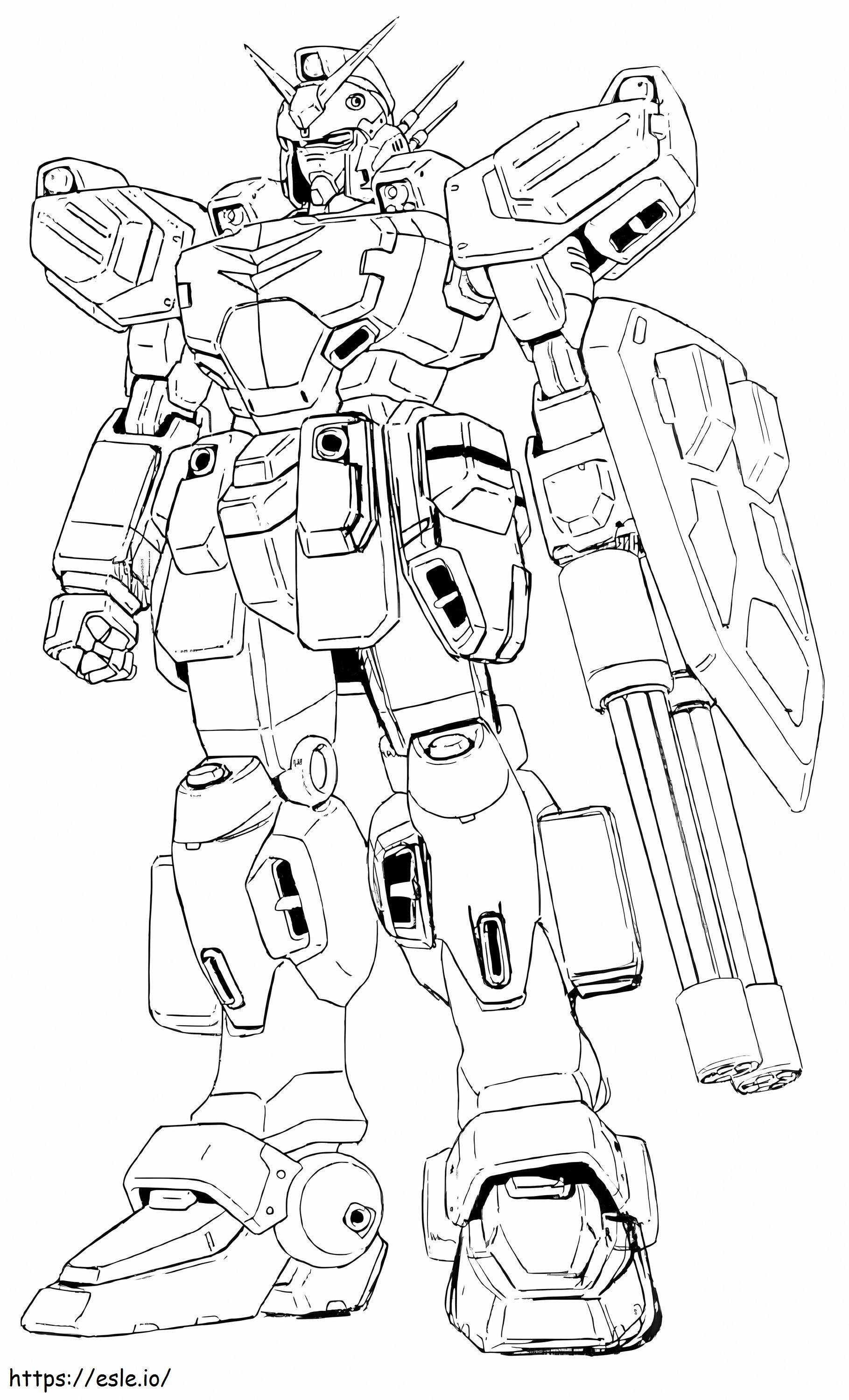 Gundam 7 para colorear