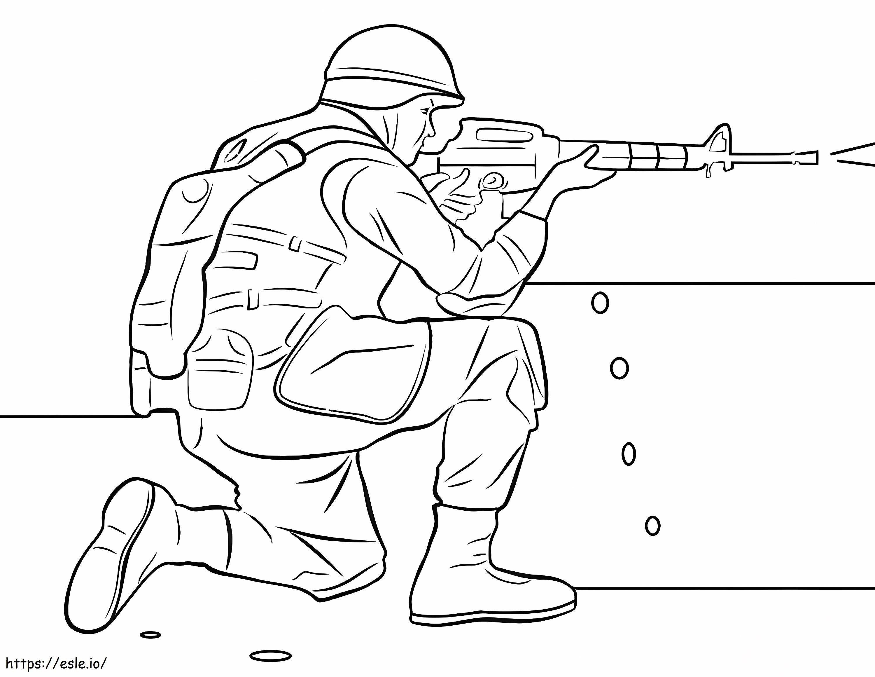 Desenhos para colorir do exército para colorir