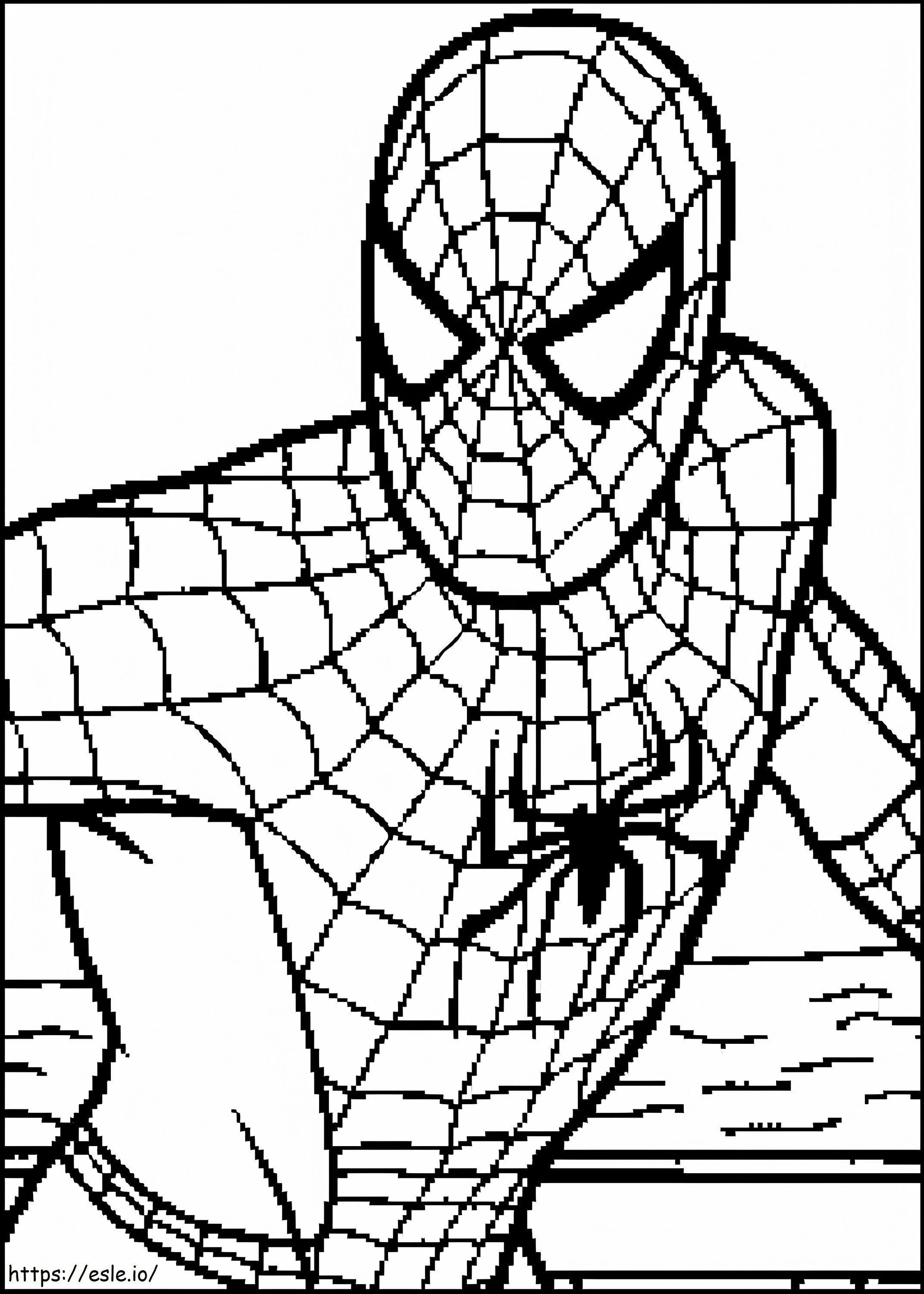 Spiderman do druku kolorowanka
