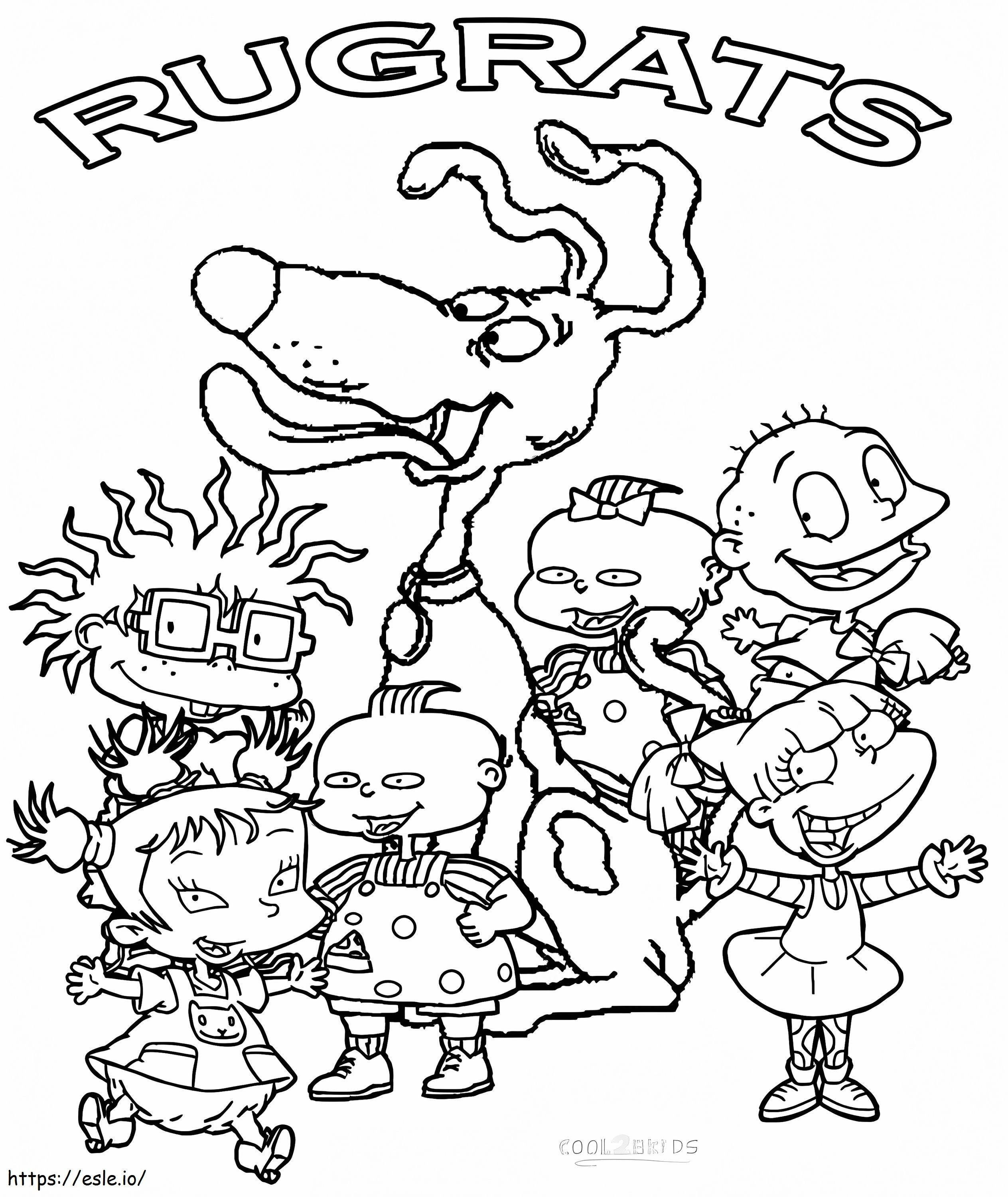 Personaje Rugrats de colorat