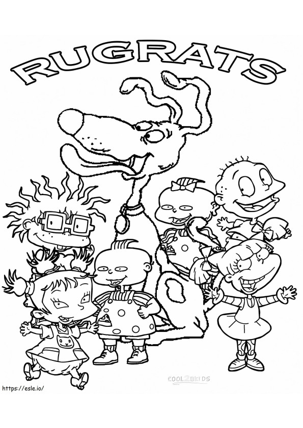 Rugrats Characters coloring page