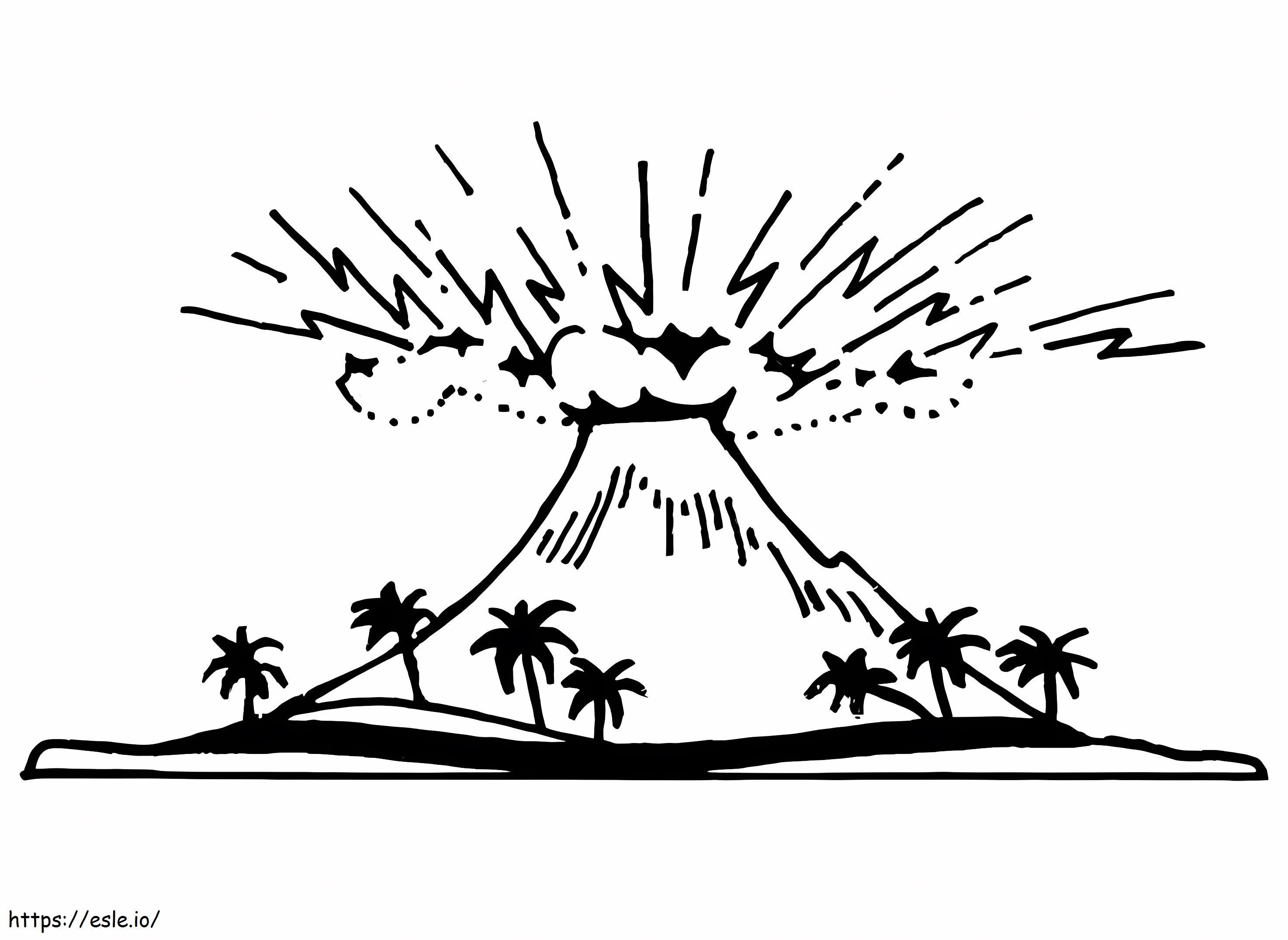 Great Volcano coloring page