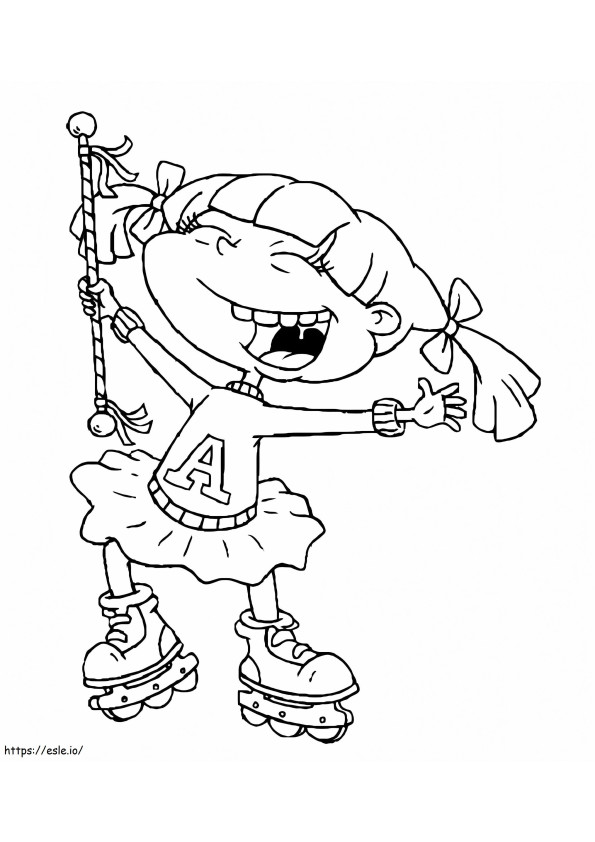 Happy Angelica coloring page