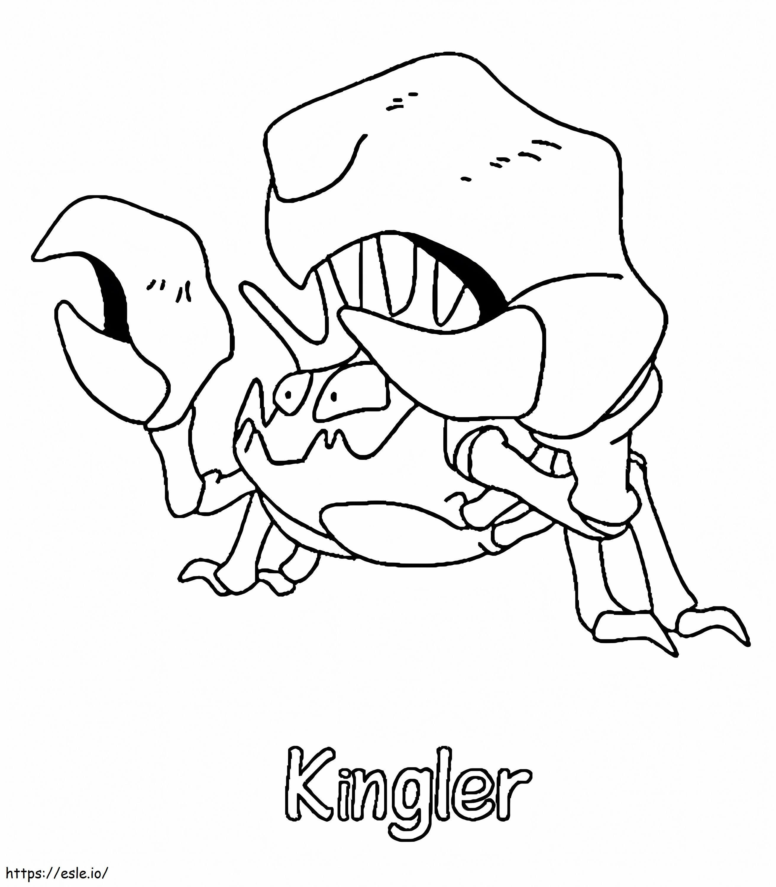 Jogo de colorir Kingler 3 para colorir