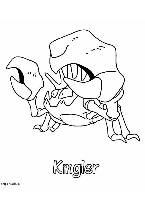 Jogo de colorir Kingler 3 para colorir