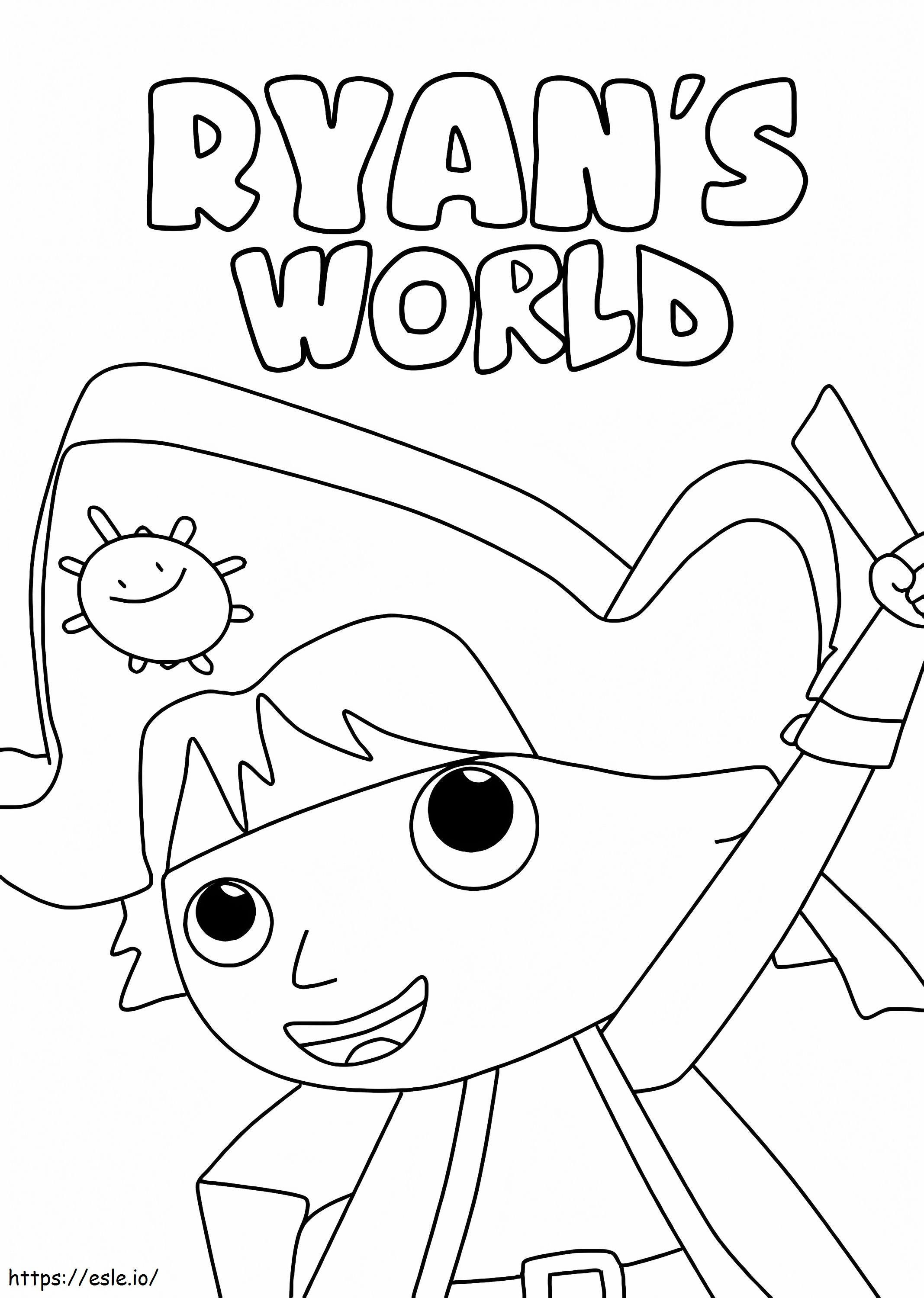 Pirate Game Ryan'S World coloring page