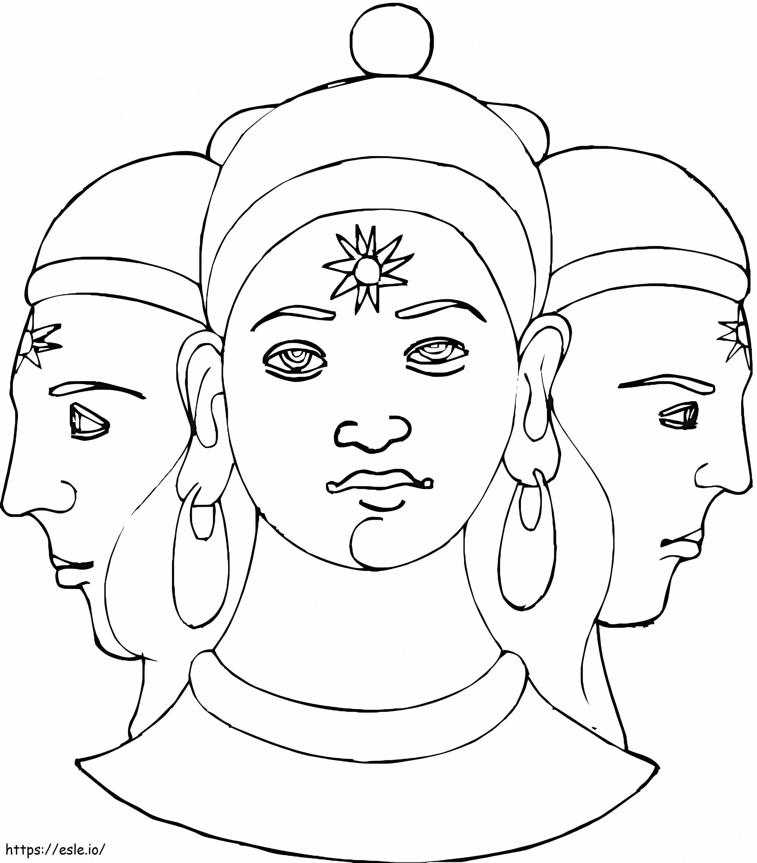 Shiva coloring page