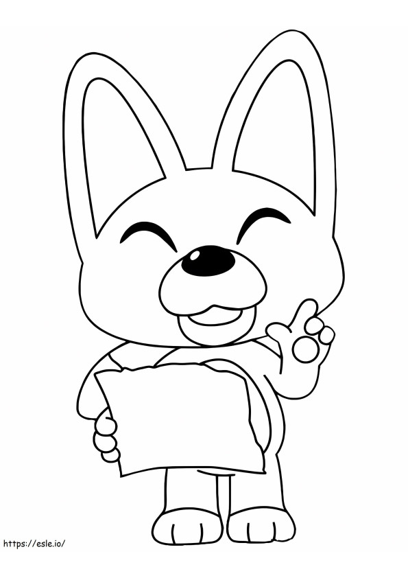 Eddy Holding The Paper coloring page