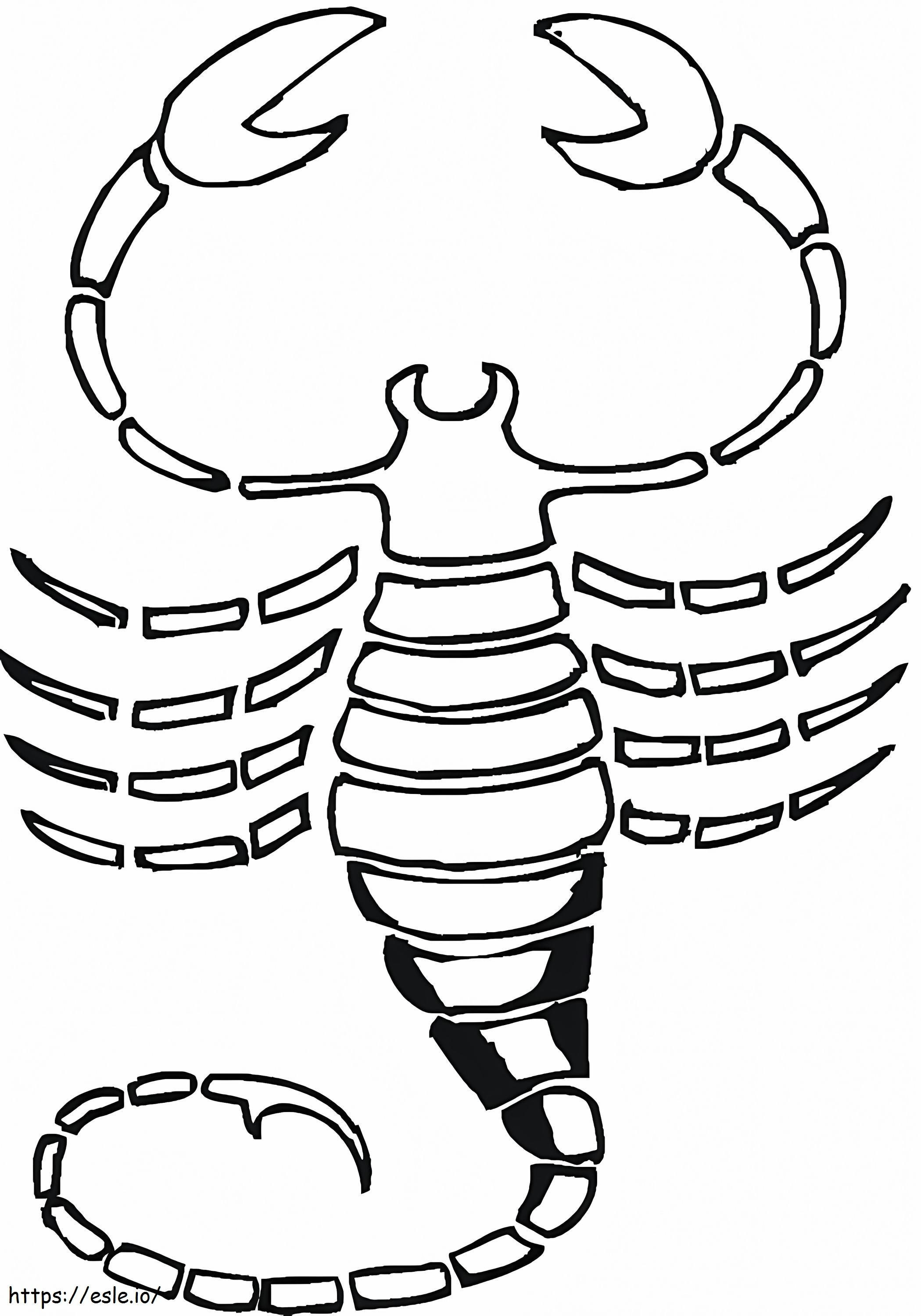 Scorpion 5 coloring page