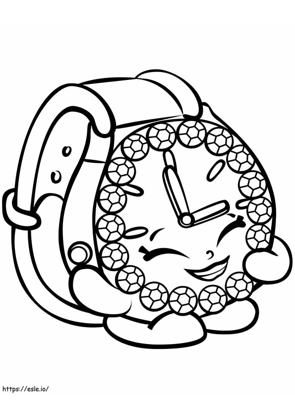 TICKY TOCK WATCH Shopkin coloring page