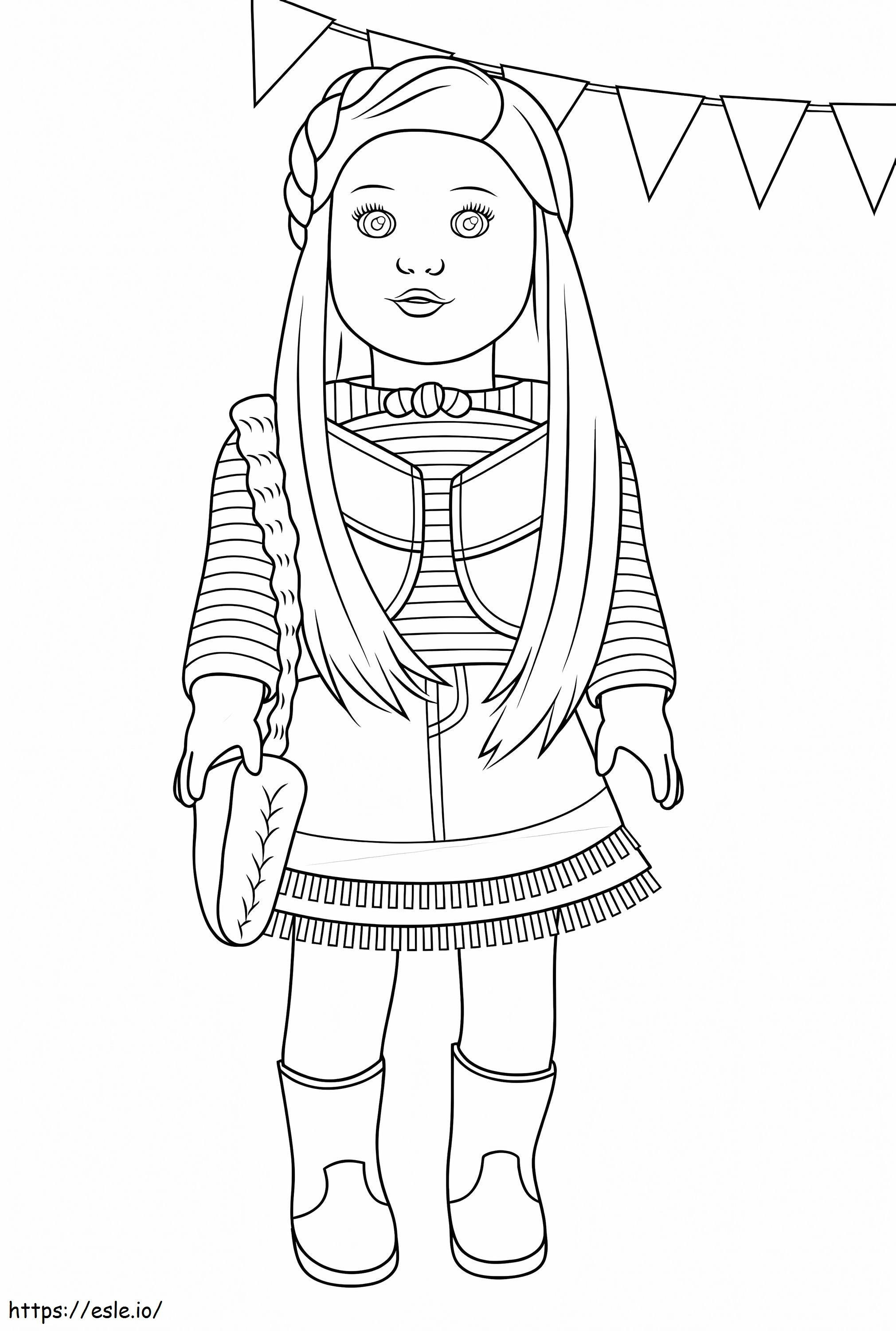 American Girl Mckenna coloring page