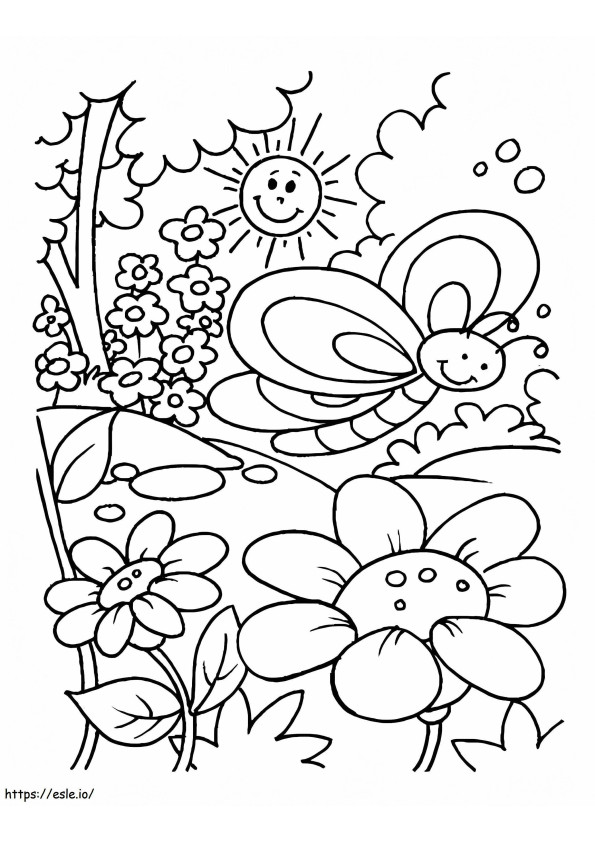 Spring Garden coloring page