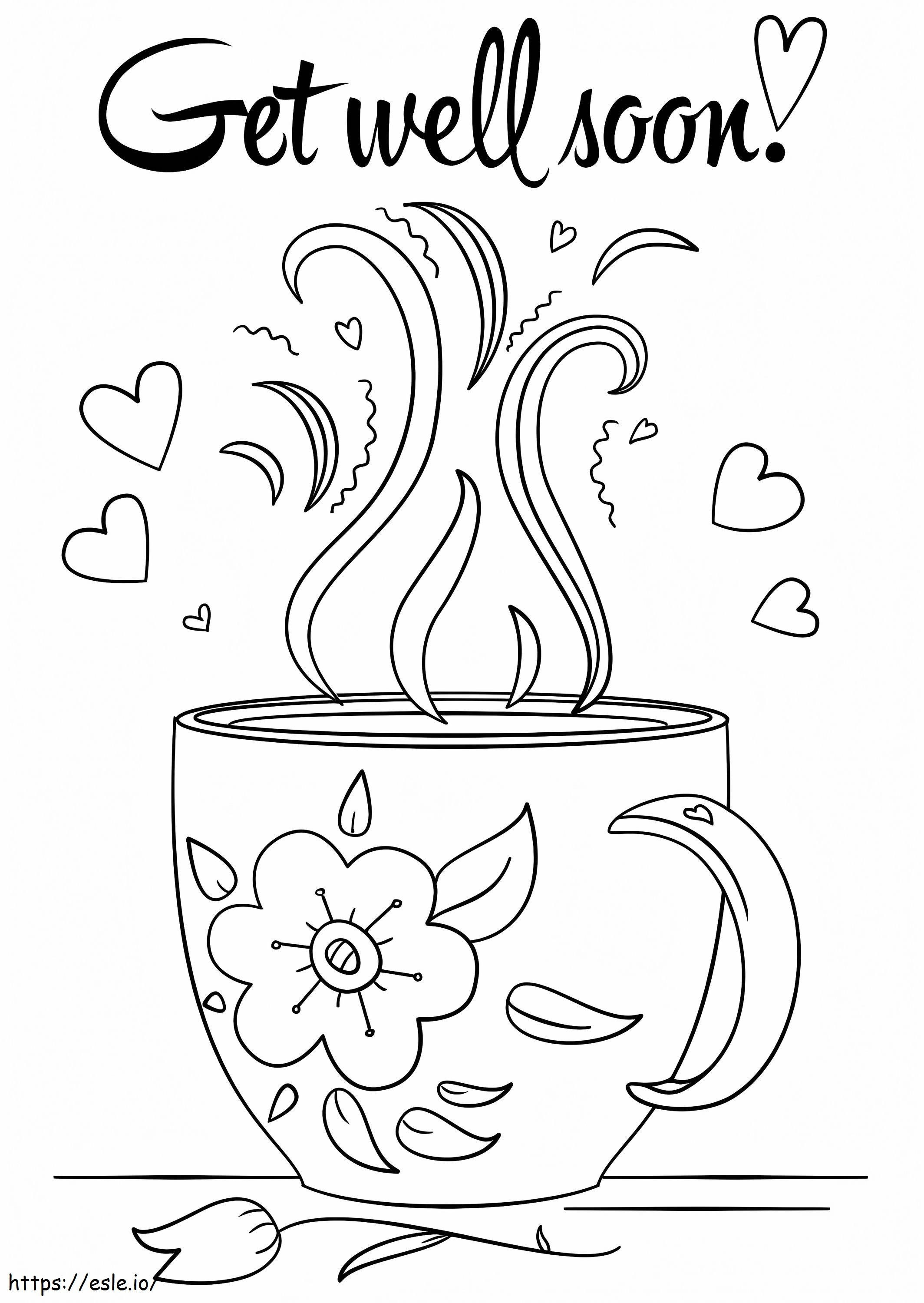 Get Well Soon Coloring Page 3 coloring page